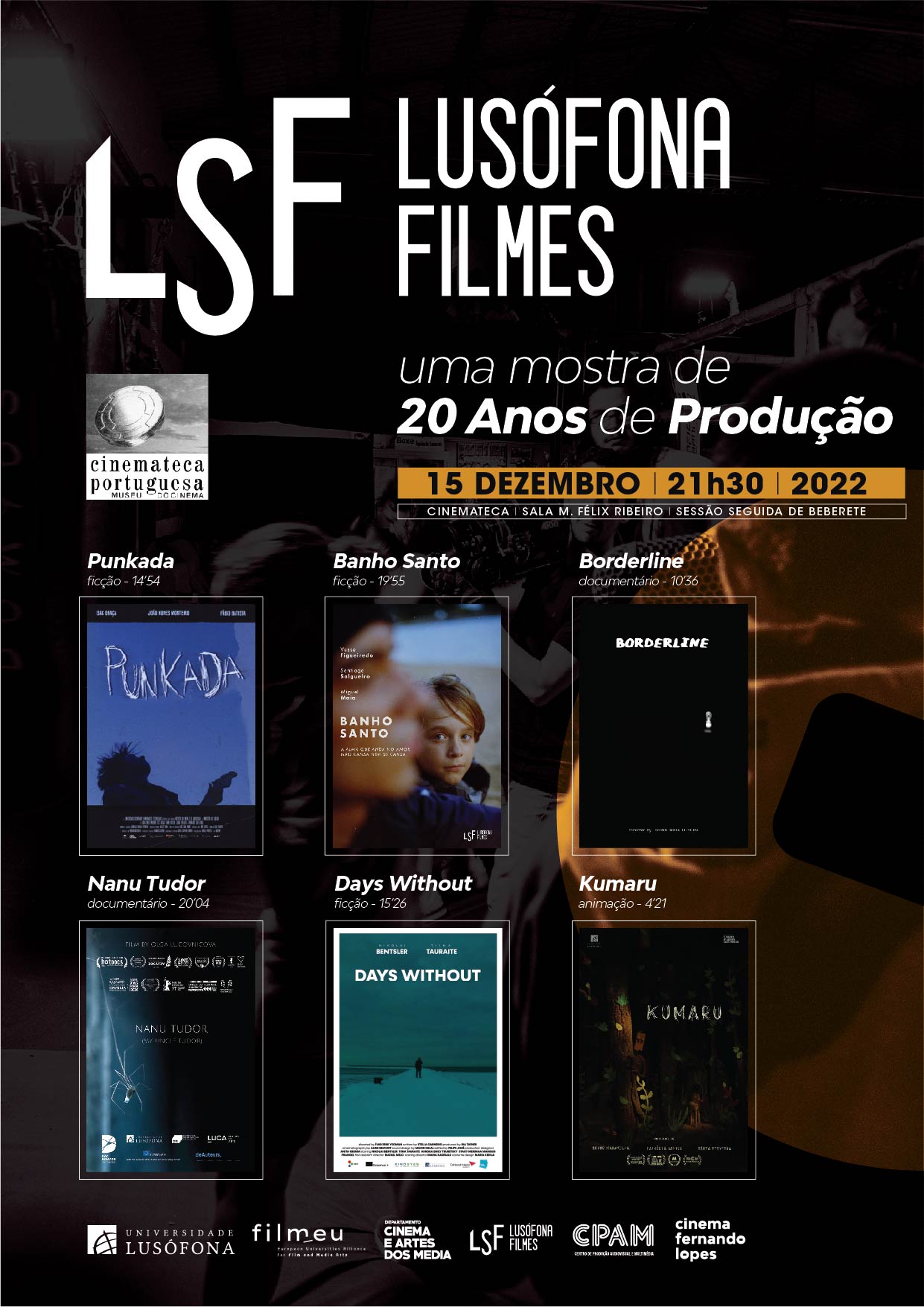 Sessão de Filmes da Universidade Lusófona CINEMATECA 22 1